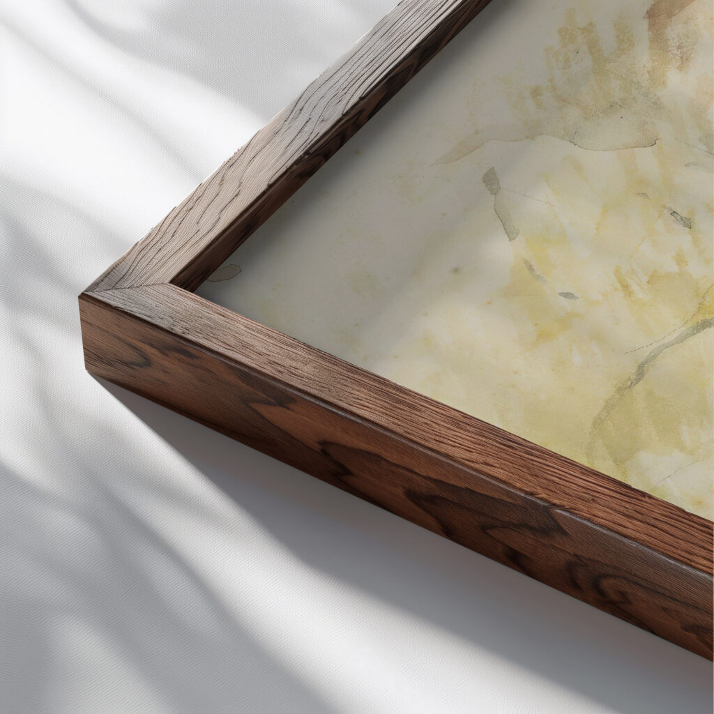 Sous Bois 1894 Berthe Morisot close up dark wood mockup