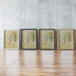 Sous Bois 1894 Berthe Morisot framed posters mockup