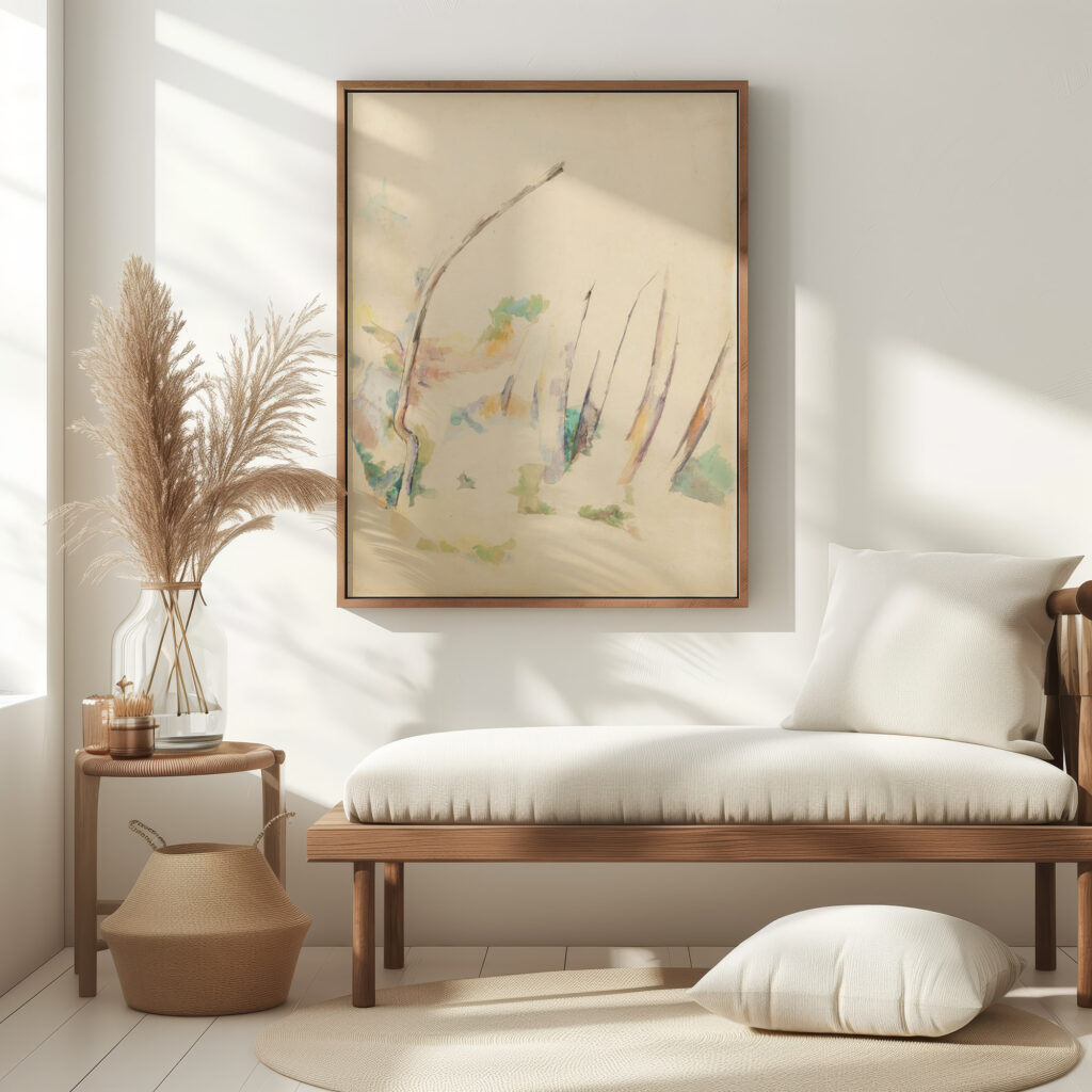 Sous bois circa 1882 84 Paul Cezanne 5 mockup