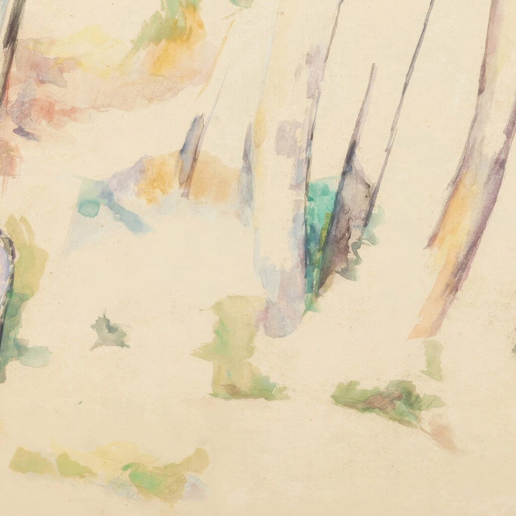 Sous bois circa 1882 84 Paul Cezanne 8 mockup