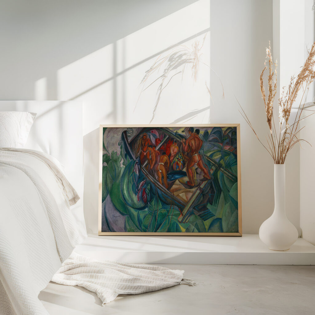 South Sea Fishermen 1921 David Davidovich Burliuk 4 mockup