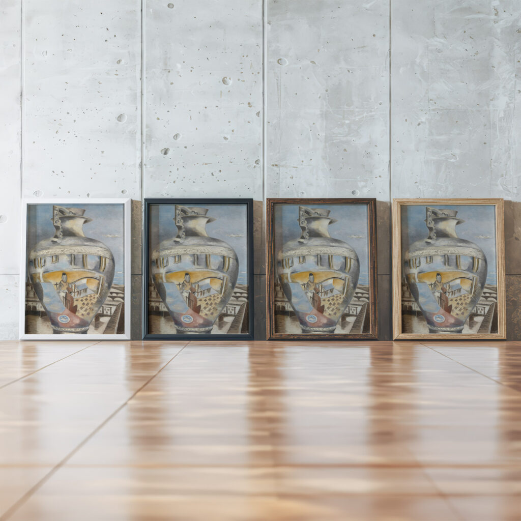 Souvenir of Florence 1929 Paul Nash framed posters mockup