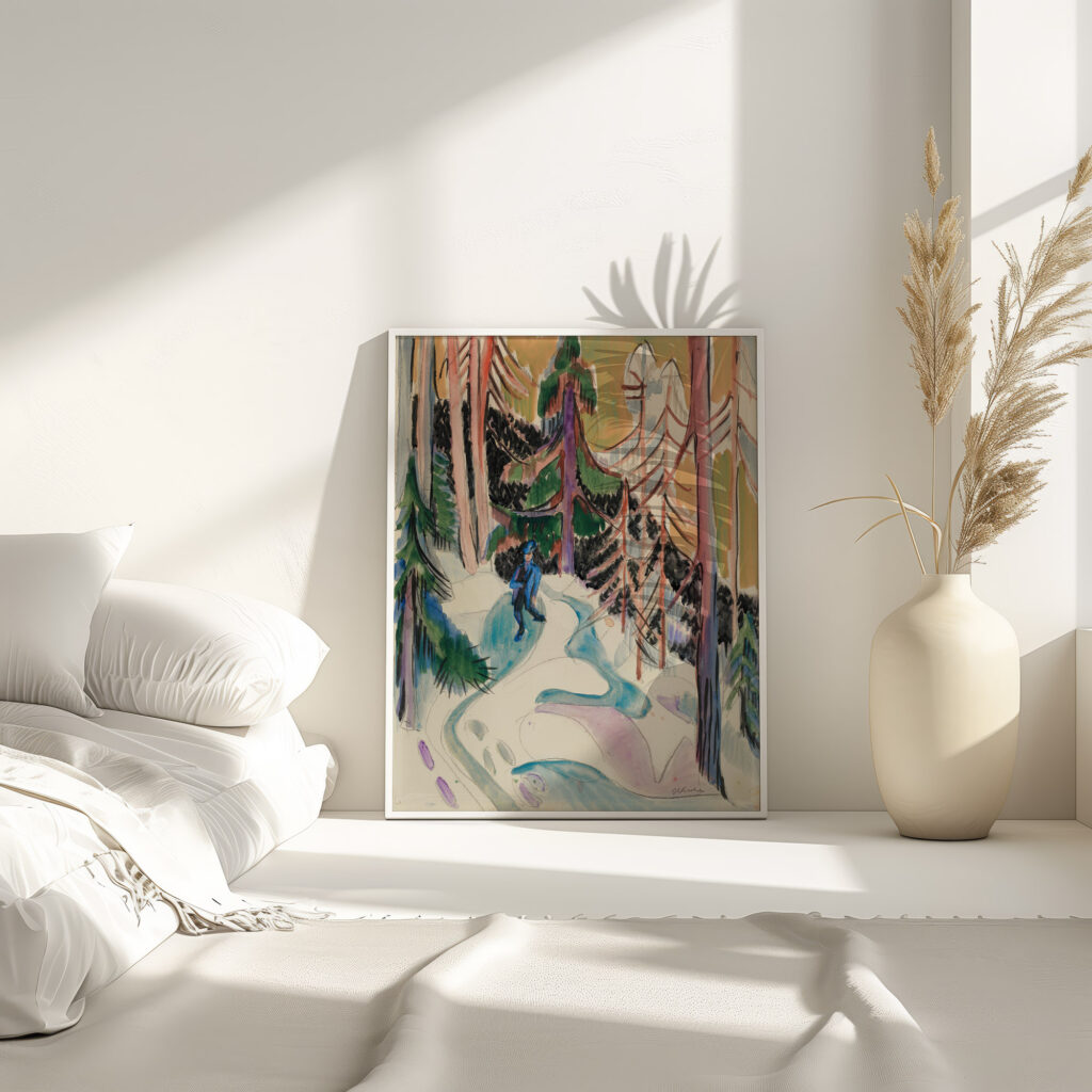 Spaziergang Im Walde Walk In The Forest 1928 Ernst Ludwig Kirchner 4 mockup