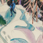 Spaziergang Im Walde Walk In The Forest 1928 Ernst Ludwig Kirchner 8 mockup
