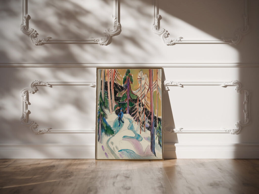 Spaziergang Im Walde Walk In The Forest 1928 Ernst Ludwig Kirchner video mockup