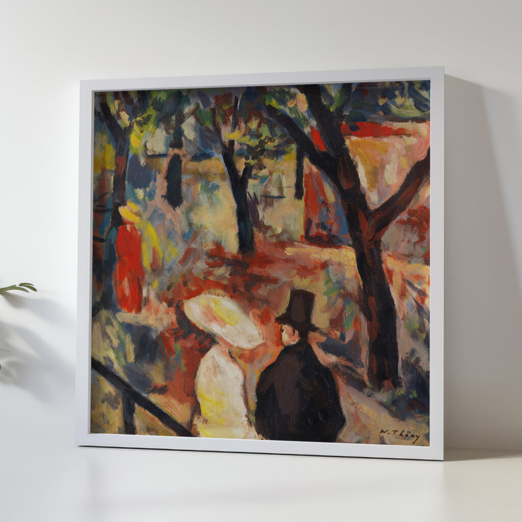 Spazierganger im Park 1922 Wilhelm Thony 5 mockup