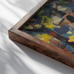 Spazierganger im Park 1922 Wilhelm Thony close up dark wood mockup