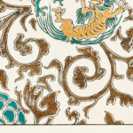 Spirit and floral motif illustration Watanabe Seitei 8 mockup