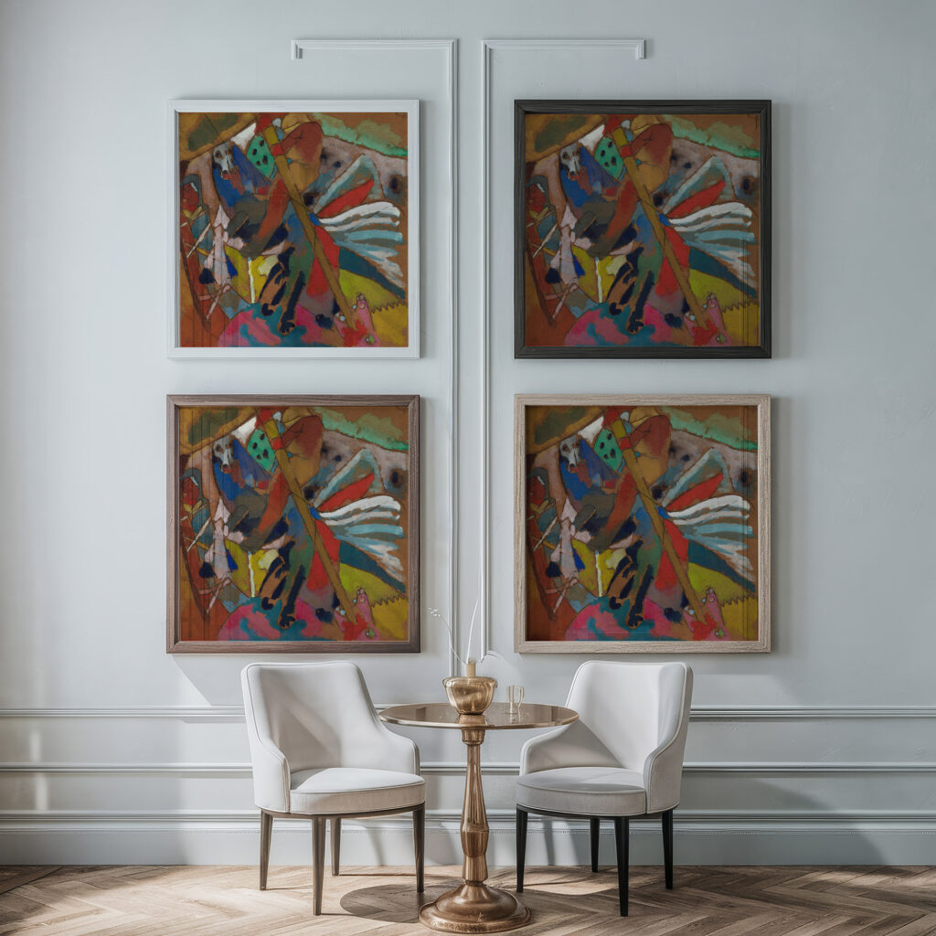 St. George II 1911 Wassily Kandinsky framed posters mockup