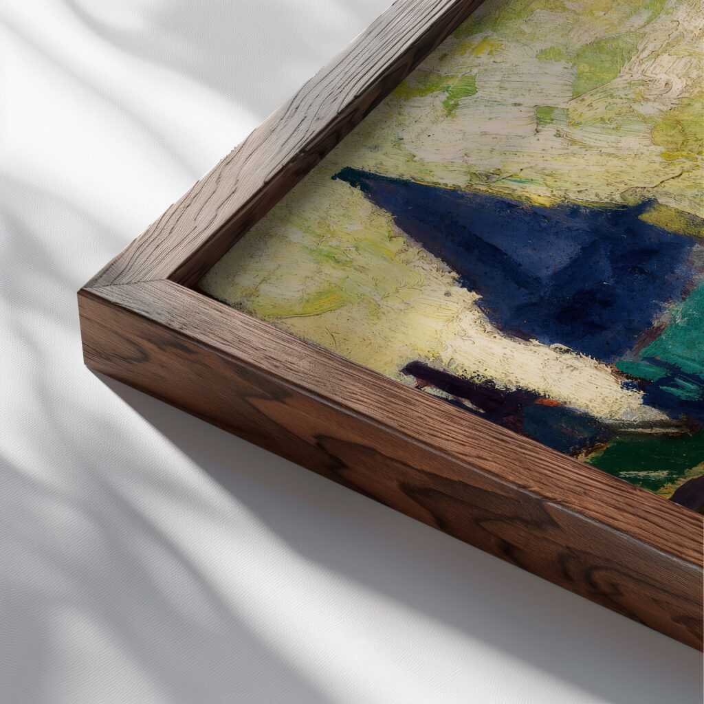 St. Germain des Pres 1909 1912 Henry Lyman Sayen close up dark wood mockup