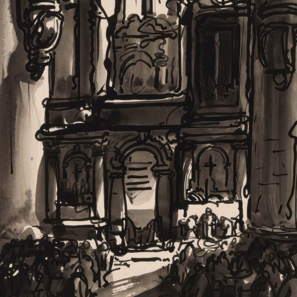 St. James Church in Antwerp 1939 Alfred Ost 8 mockup