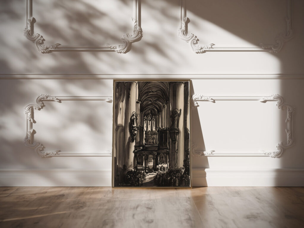 St. James Church in Antwerp 1939 Alfred Ost video mockup