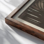 St. Joris 1920 Bernard Willem Wierink 1 close up dark wood mockup