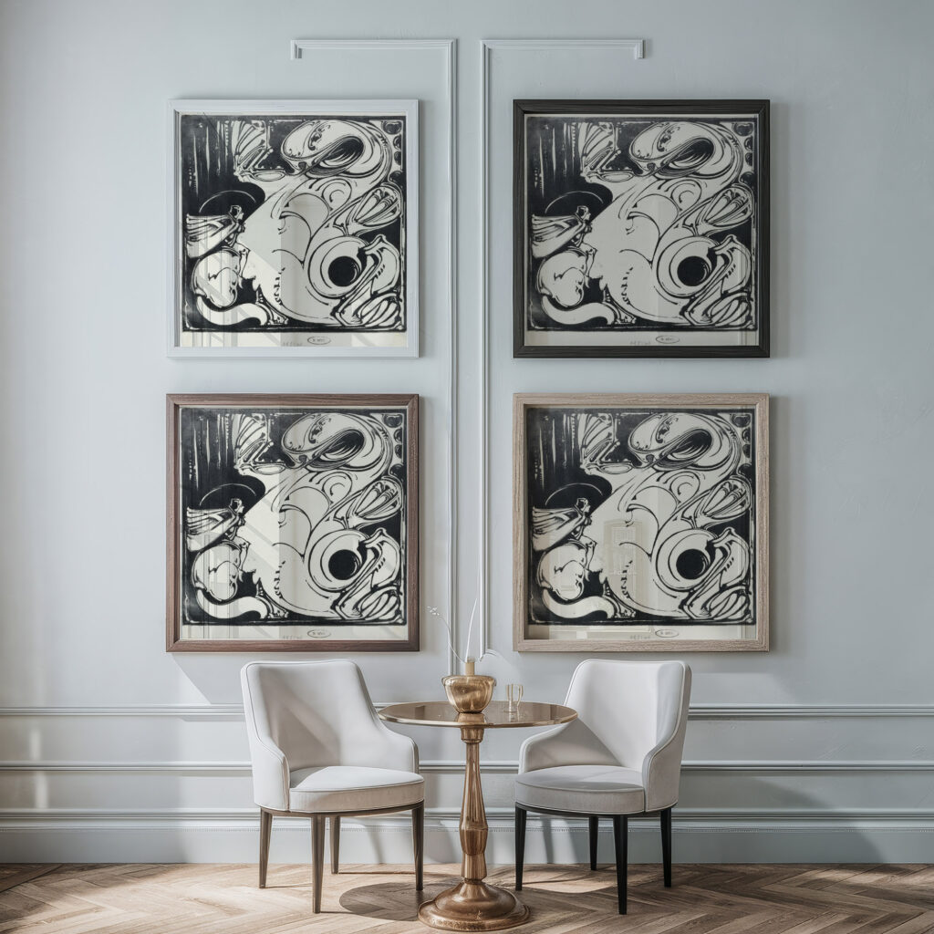 St. Joris 1920 Bernard Willem Wierink framed posters mockup