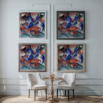 St. Julian the Hospitaler 1913 Franz Marc framed posters mockup