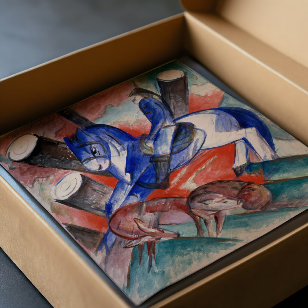 St. Julian the Hospitaler 1913 Franz Marc video mockup