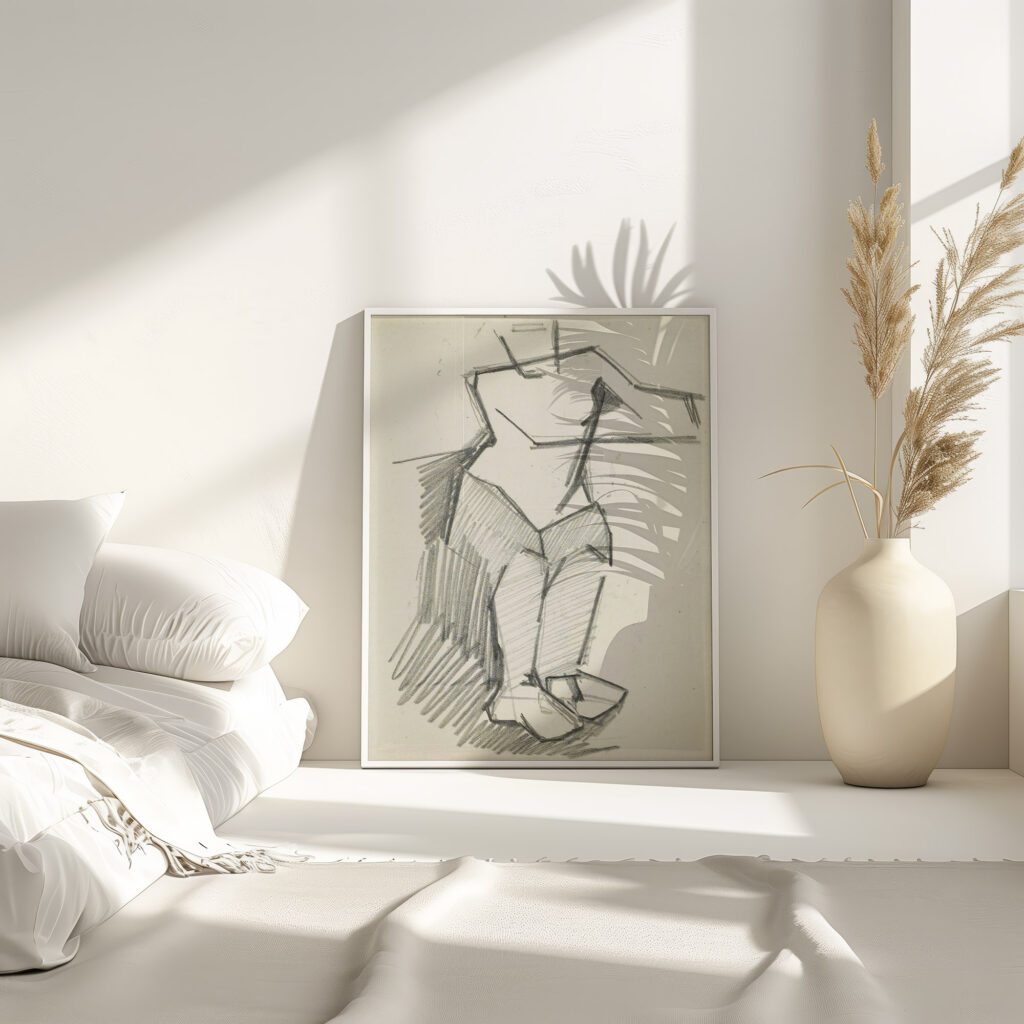 Staande figuur met gebogen knieen en opgeheven armen 1906 Reijer Stolk 4 mockup