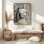 Staande vrouw in een deuropening 1919 08 Reijer Stolk 5 mockup