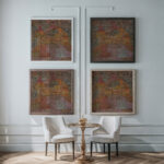 Stadtburg Kr. Town Castle Kr. 1932 Paul Klee framed posters mockup