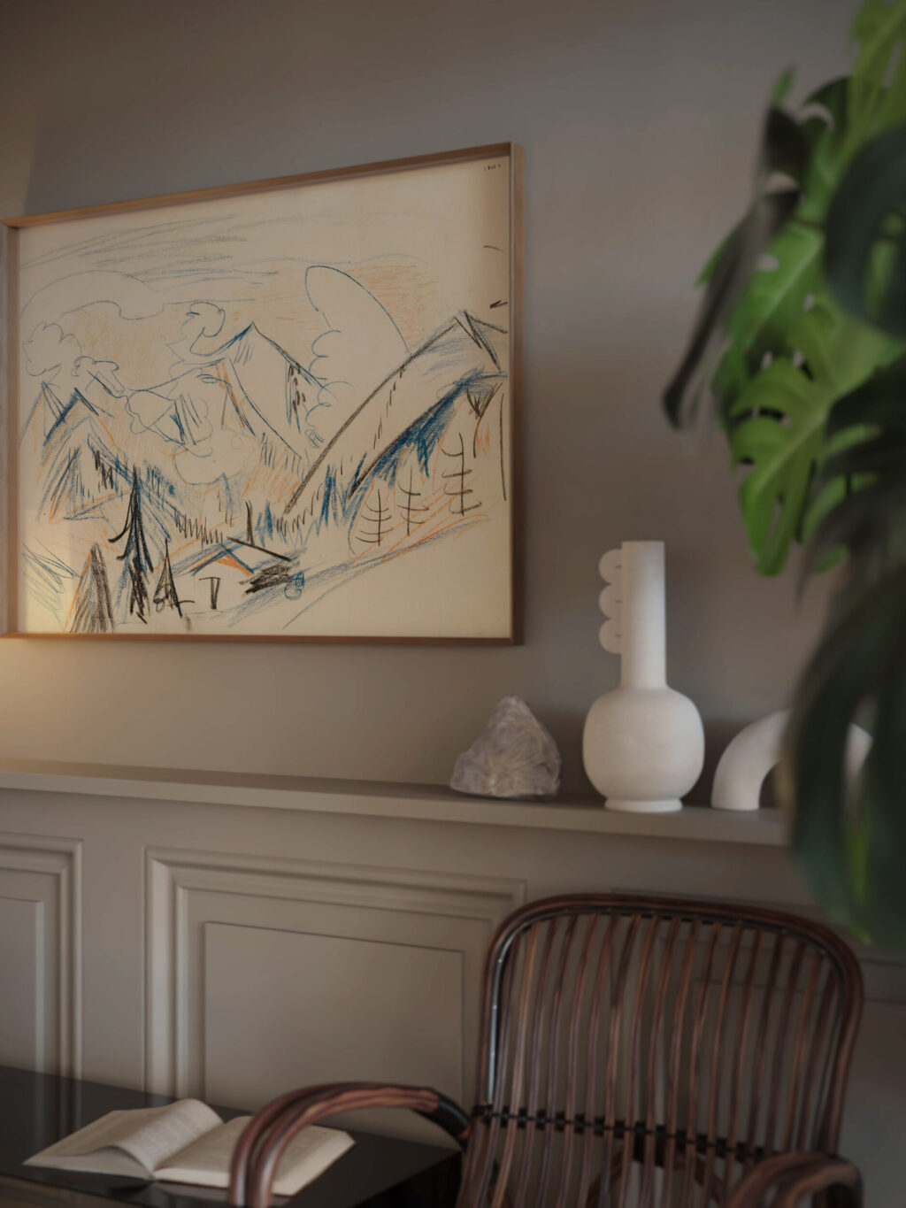 Stafelalp 1918 Ernst Ludwig Kirchner video mockup