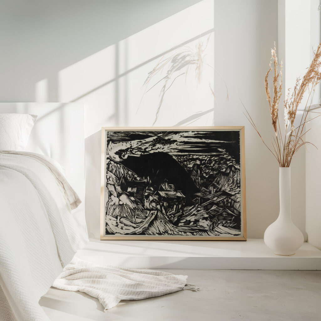 Stafelalp mit Altein und Tinzenhorn 1918 Ernst Ludwig Kirchner 4 mockup