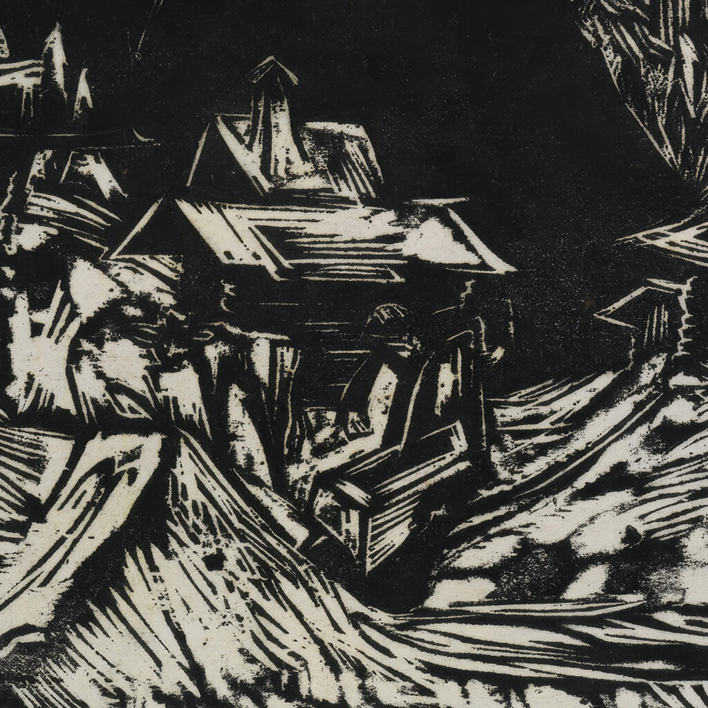 Stafelalp mit Altein und Tinzenhorn 1918 Ernst Ludwig Kirchner 8 mockup