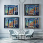 Stage Design for Cleopatra Object circa 1918 Robert Delaunay framed posters mockup