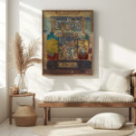 Stage Set Consisting Of Painted Panels Fabrics And Fans 1870 1890 Robert Caney 5 mockup