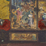 Stage Set Consisting Of Painted Panels Fabrics And Fans 1870 1890 Robert Caney 8 mockup