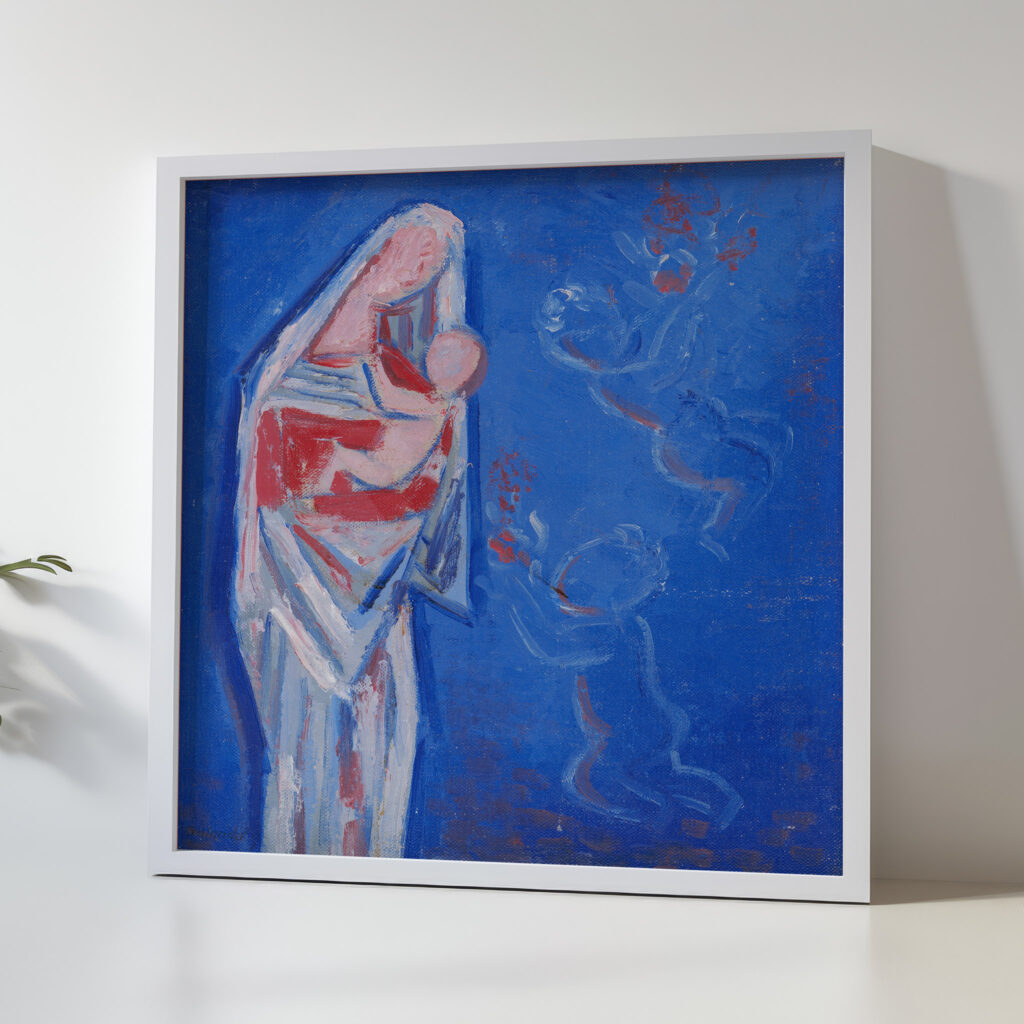 Standing Madonna with an Angel 1937–1938 Mikulas Galanda 5 mockup