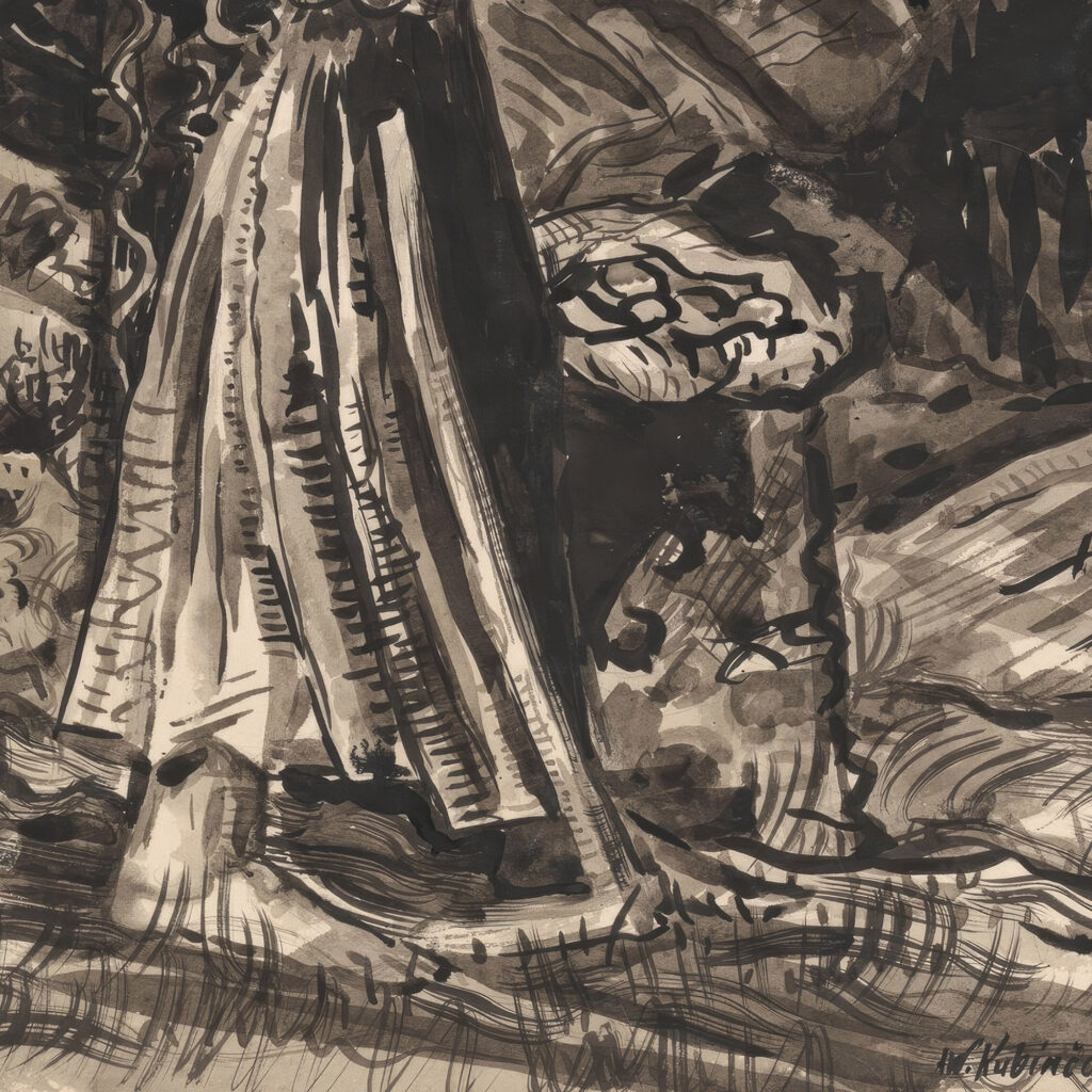 Standing Woman with a Bag of Potatoes 1940 Arnold Peter Weisz Kubincan 8 mockup