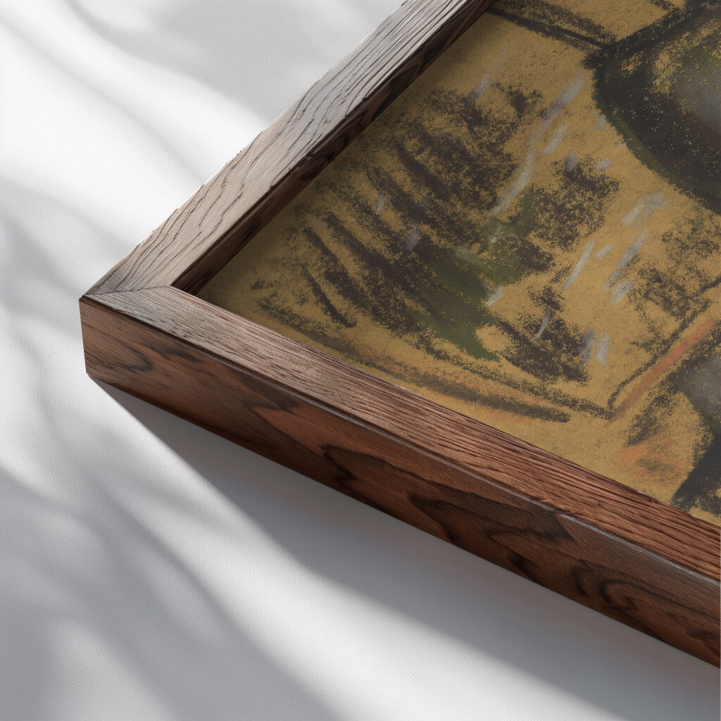 Starena 1925–1933 Zolo Palugyay close up dark wood mockup