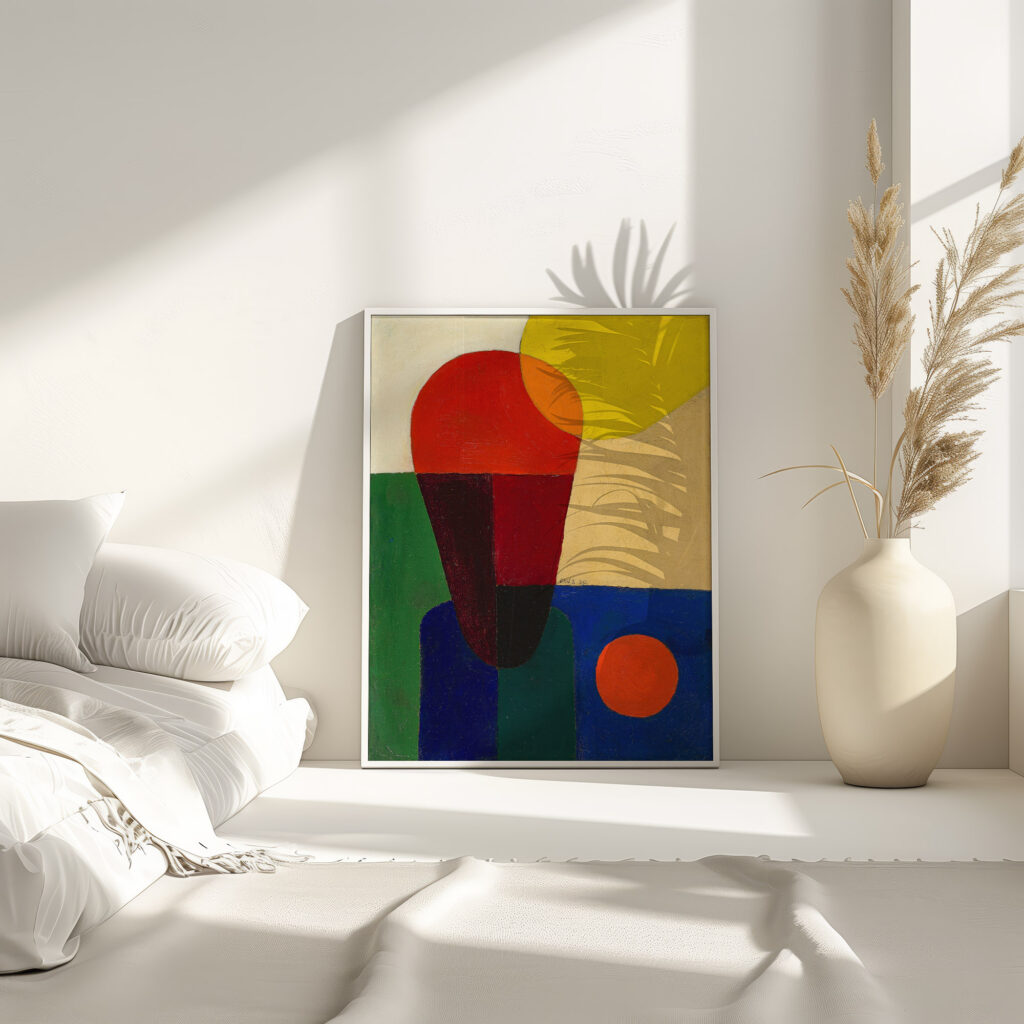 Stark abstrahierte Halbfigur 1920 Franz Wilhelm Seiwert 4 mockup