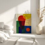 Stark abstrahierte Halbfigur 1920 Franz Wilhelm Seiwert 4 mockup