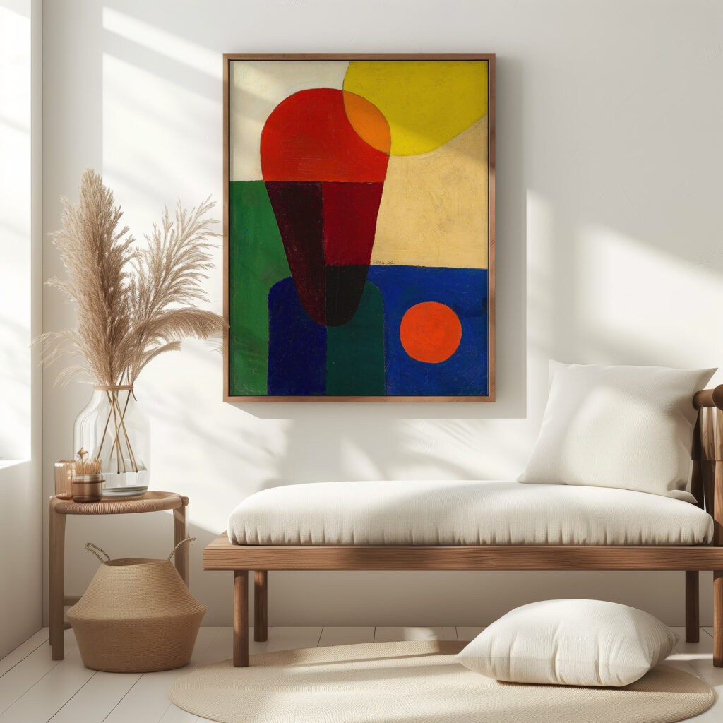 Stark abstrahierte Halbfigur 1920 Franz Wilhelm Seiwert 5 mockup