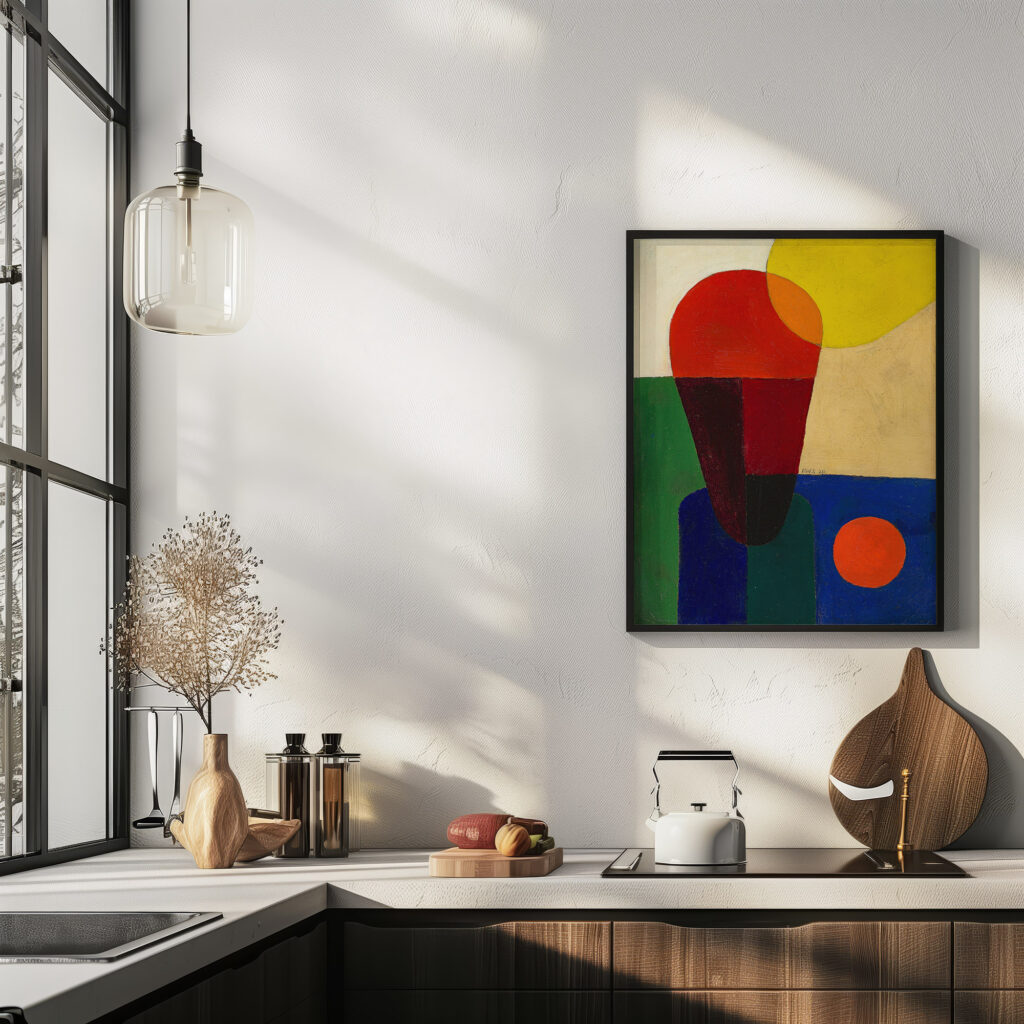 Stark abstrahierte Halbfigur 1920 Franz Wilhelm Seiwert 6 mockup