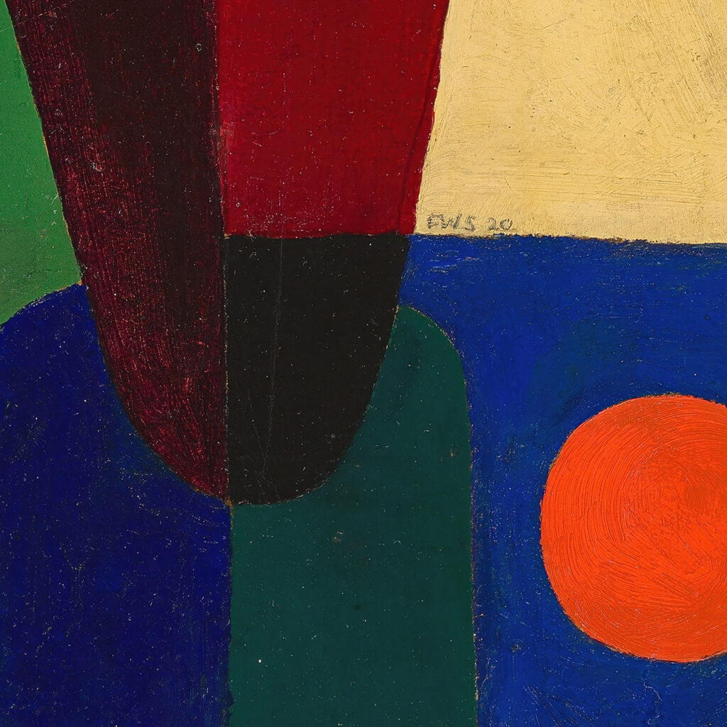 Stark abstrahierte Halbfigur 1920 Franz Wilhelm Seiwert 8 mockup