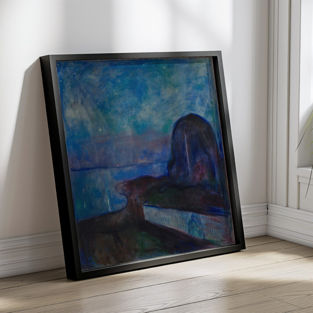 Starry Night 1893 Edvard Munch 4 mockup