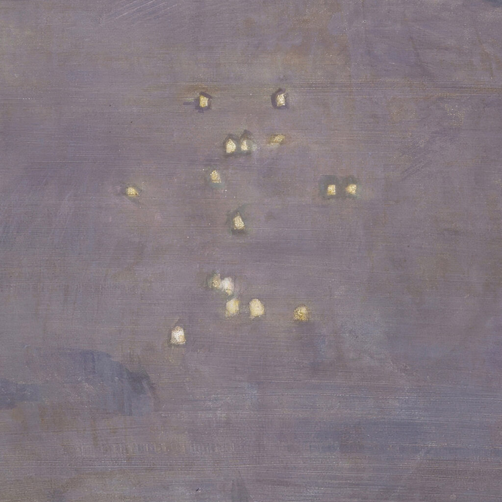 Starry landscape with Mountain Peak 1931 Otto Meyer Amden 8 mockup