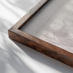 States of Mind The Farewells 1911 Umberto Boccioni close up dark wood mockup