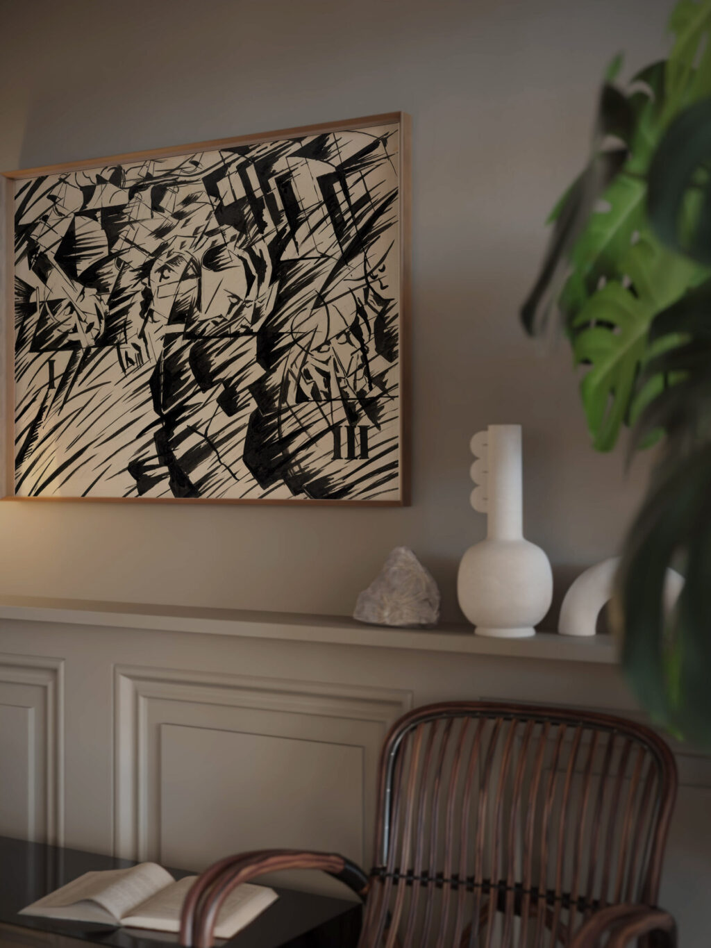 States of Mind Those Who Go 1912 Umberto Boccioni video mockup