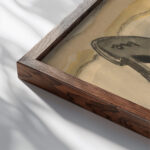 Steam Shovel–Port Washington 1931 Arthur Dove close up dark wood mockup