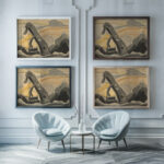 Steam Shovel–Port Washington 1931 Arthur Dove framed posters mockup