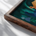 Steel Mask c.1914 15 Amadeo de Souza Cardoso close up dark wood mockup