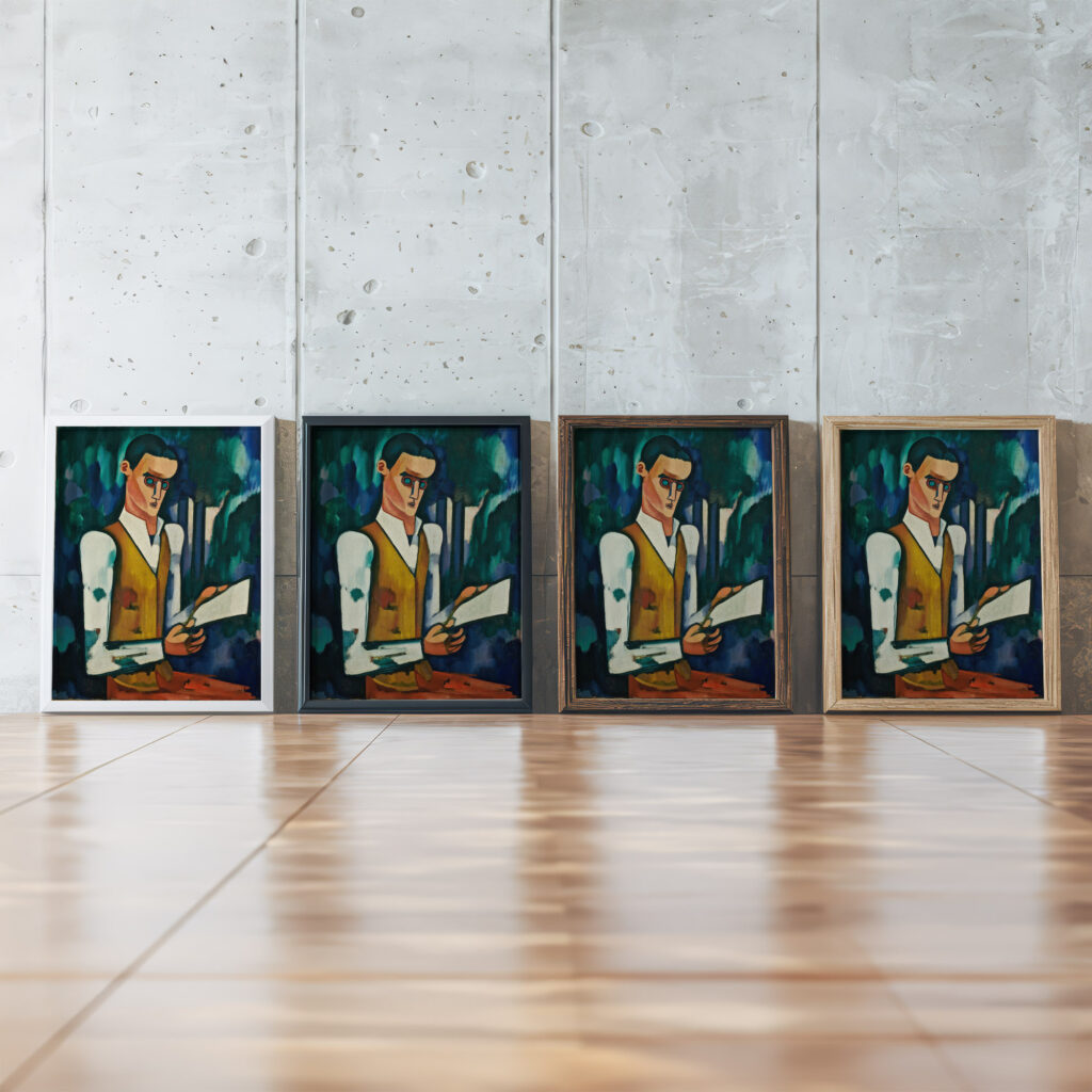 Steel Mask c.1914 15 Amadeo de Souza Cardoso framed posters mockup