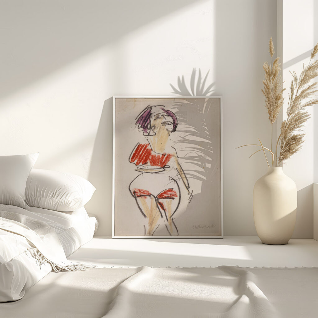 Stehende Frau ca. 1909 Ernst Ludwig Kirchner 4 mockup