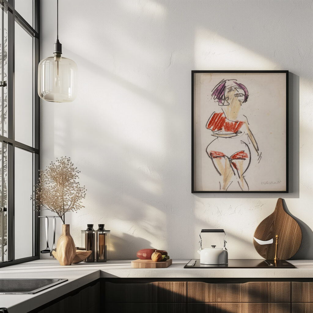 Stehende Frau ca. 1909 Ernst Ludwig Kirchner 6 mockup