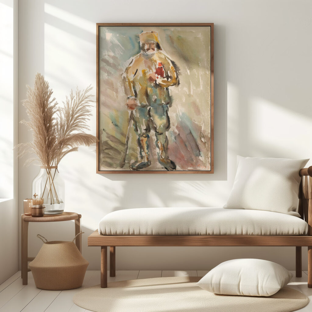 Stehender Bauer 1919 Emil von Gerliczy 5 mockup