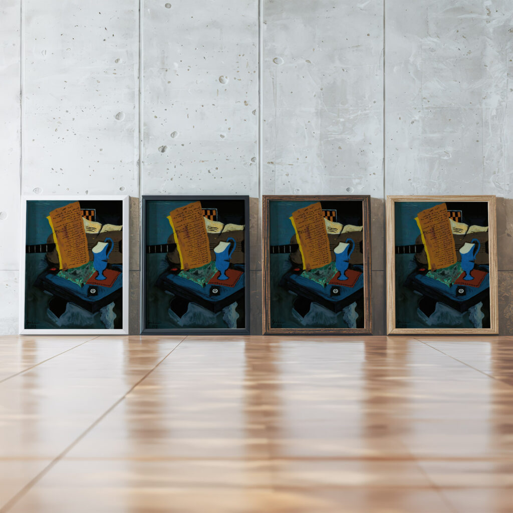 Still Life 1927 John Graham framed posters mockup