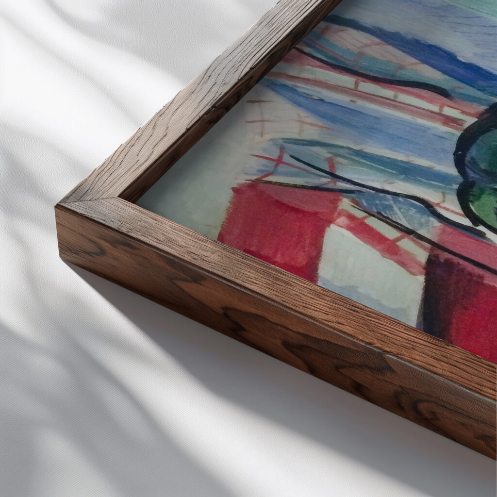 Still Life 1941 Ben Benn close up dark wood mockup